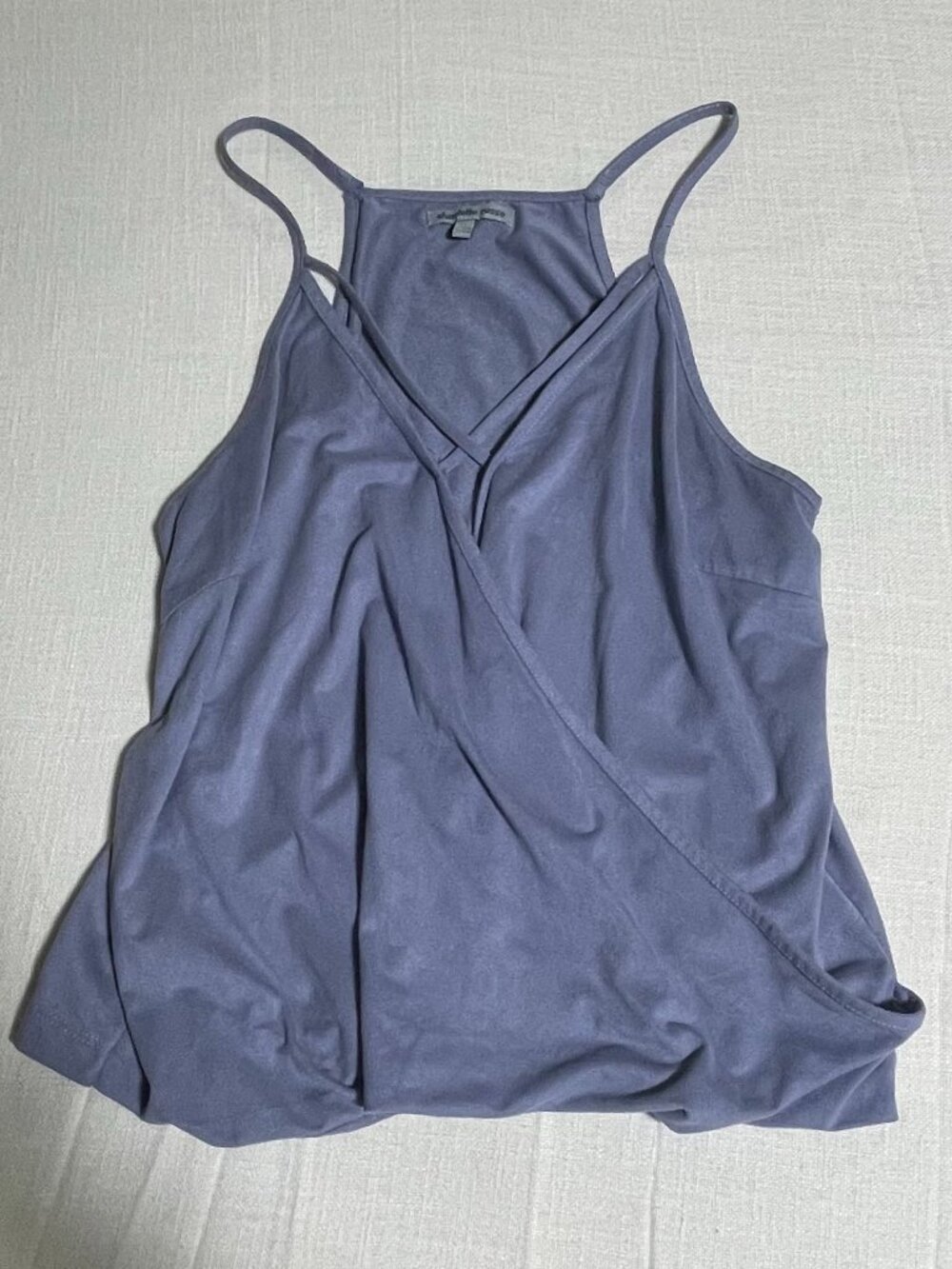Womens Charlotte Russe Velvet Purple Tank Top (Size L)